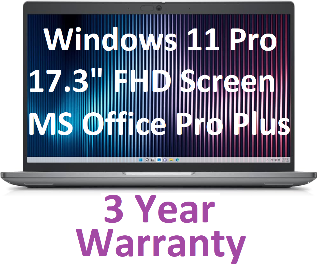 New HP 17.3" Fast Intel 3.1GHz Quad Core, 64GB RAM, 2TB SSD, UHD, Windows 11 Pro